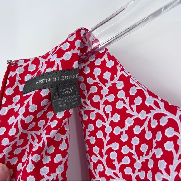 FRENCH CONNECTION Elao Evening Dew Romper in Red Size 2 NWOT - Picture 5 of 8